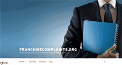 Desktop Screenshot of franchisecomplaints.org